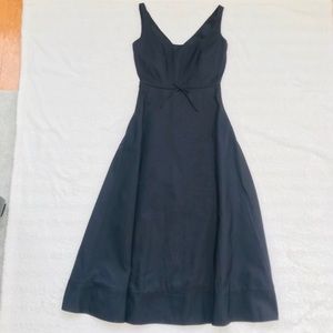 J Crew Black Silk Dress